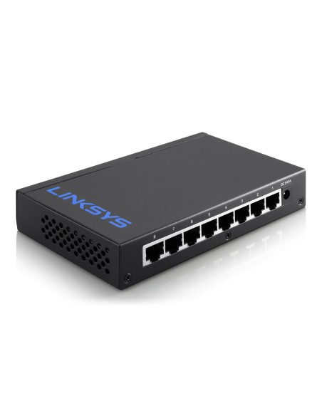 Linksys LGS108 Non gestito Gigabit Ethernet (10 100 1000) Nero