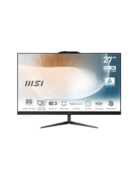 MSI Modern 12M-023EU Intel® Core™ i7 68,6 cm (27") 1920 x 1080 Pixel 8 GB DDR4-SDRAM 512 GB SSD PC All-in-one Windows 11 Home