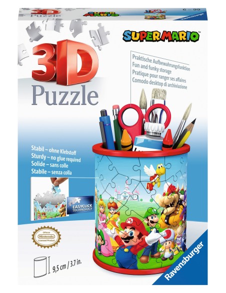 Ravensburger Super Mario Pencil Holder Puzzle 3D 54 pz