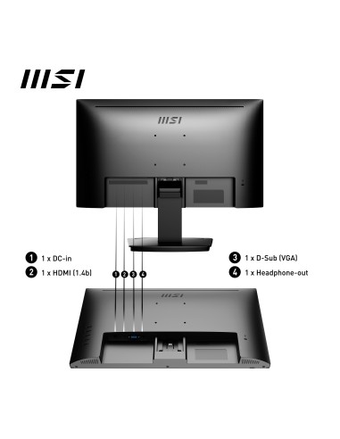 MSI Pro MP223 54,5 cm (21.4") 1920 x 1080 Pixel Full HD LED Nero