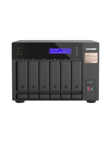 QNAP QVP-63B server NAS e di archiviazione Tower Collegamento ethernet LAN Nero