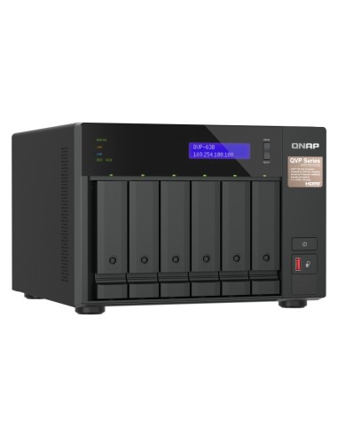 QNAP QVP-63B server NAS e di archiviazione Tower Collegamento ethernet LAN Nero