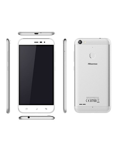 Hisense F31 12,7 cm (5") Doppia SIM Android 6.0 4G Micro-USB 2 GB 16 GB 2500 mAh Argento, Bianco