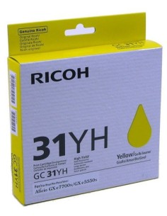 Ricoh RHGC31HY cartuccia d'inchiostro 1 pz Originale Resa elevata (XL) Giallo