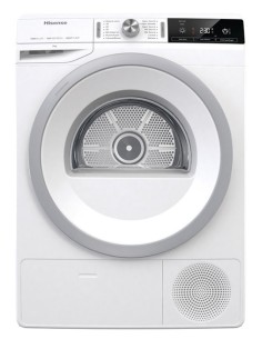 Hisense DHGA90 asciugatrice Libera installazione Caricamento frontale 9 kg A++ Bianco