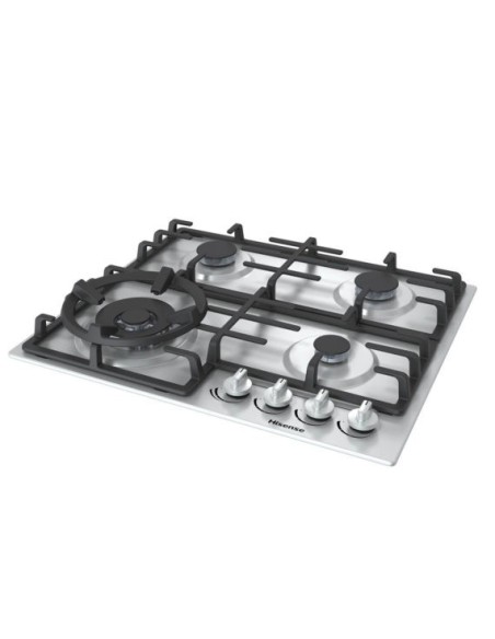 Hisense GM663X piano cottura Metallico Da incasso Gas 4 Fornello(i)
