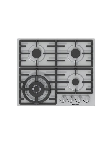 Hisense GM663X piano cottura Metallico Da incasso Gas 4 Fornello(i)