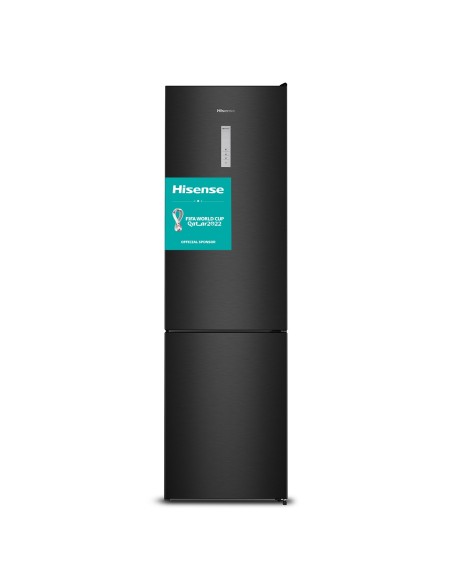Hisense RB438N4BF3 frigorifero con congelatore Libera installazione 352 L D Nero, Acciaio inossidabile