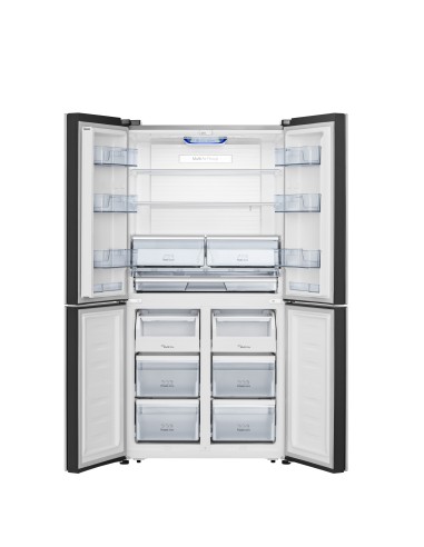 Hisense RQ689N4AC2 frigorifero side-by-side Libera installazione 553 L Acciaio inossidabile