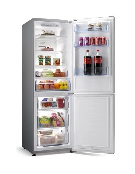 Hisense RB403N4EC1 frigorifero con congelatore Libera installazione 326 L Acciaio inossidabile