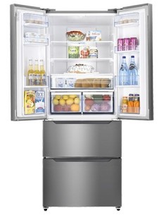 Hisense RF489N4BC1 frigorifero side-by-side Libera installazione 378 L Acciaio inossidabile 2