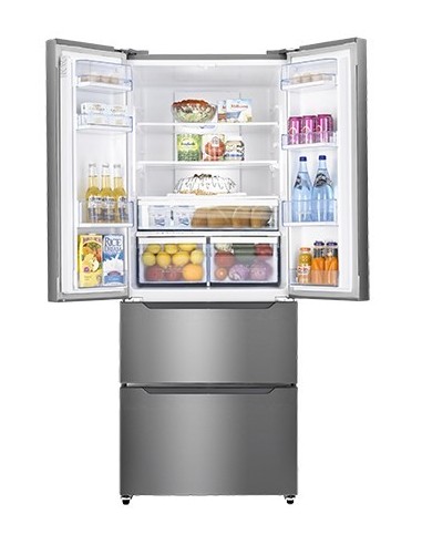 Hisense RF489N4BC1 frigorifero side-by-side Libera installazione 378 L Acciaio inossidabile