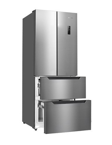 Hisense RF489N4BC1 frigorifero side-by-side Libera installazione 378 L Acciaio inossidabile