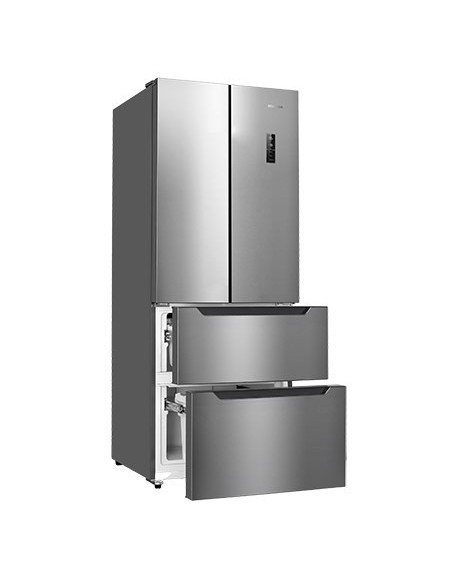 Hisense RF489N4BC1 frigorifero side-by-side Libera installazione 378 L Acciaio inossidabile