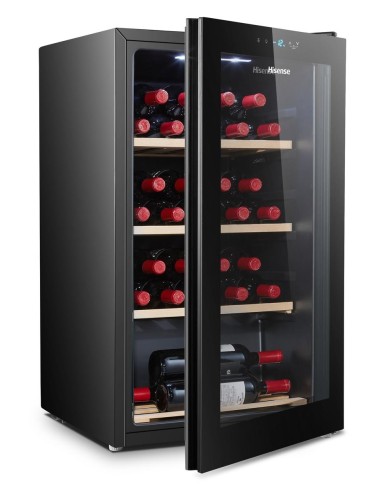 Hisense RW30D4AJ0 cantina vino Cantinetta vino con compressore Libera installazione Nero 30 bottiglia bottiglie