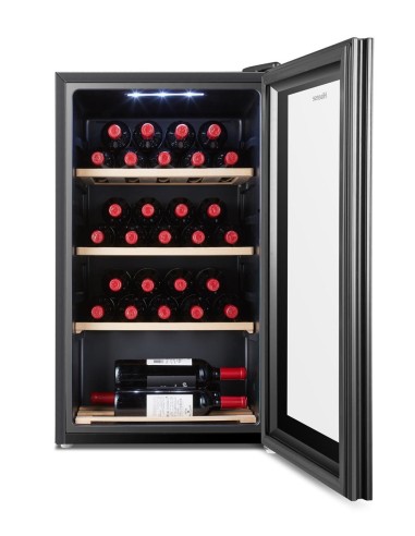 Hisense RW30D4AJ0 cantina vino Cantinetta vino con compressore Libera installazione Nero 30 bottiglia bottiglie