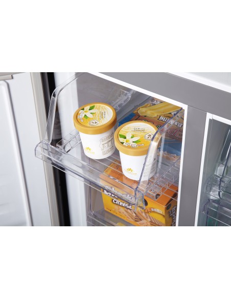 Hisense RQ515N4AD1 frigorifero side-by-side Libera installazione 394 L E Acciaio inossidabile
