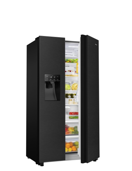 Hisense RS694N4TFF frigorifero side-by-side Incasso libero 535 L F Nero