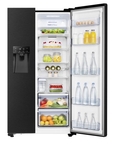 Hisense RS694N4TFF frigorifero side-by-side Incasso libero 535 L F Nero