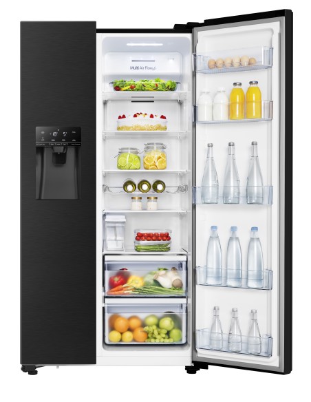 Hisense RS694N4TFF frigorifero side-by-side Incasso libero 535 L F Nero