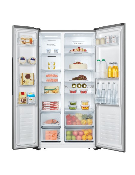 Hisense RS677N4AIF frigorifero side-by-side Libera installazione 519 L F Acciaio inossidabile