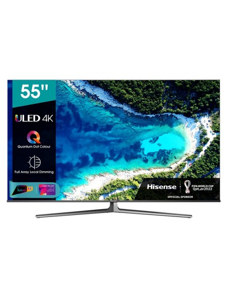 Hisense 55U82GQ TV 138,7 cm (54.6") 4K Ultra HD Smart TV Wi-Fi Nero, Grigio