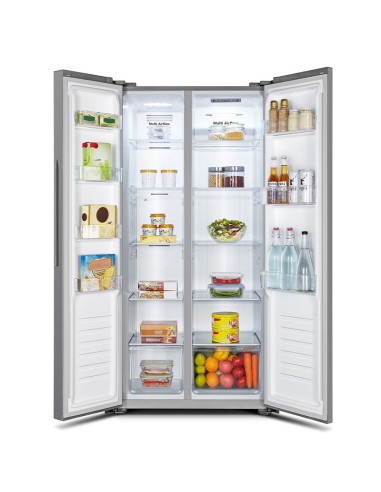 Hisense RS560N4AC2 frigorifero side-by-side Libera installazione 441 L E Acciaio inossidabile