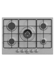 Hisense GM772XF piano cottura Grigio Da incasso 71 cm Gas 5 Fornello(i)