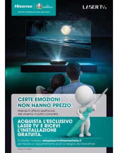Hisense 100L5F-B12 videoproiettore Proiettore a raggio ultra corto 2700 ANSI lumen DLP 2160p (3840x2160) Nero, Grigio 2