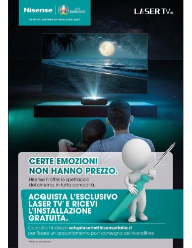 Hisense 100L5F-B12 videoproiettore Proiettore a raggio ultra corto 2700 ANSI lumen DLP 2160p (3840x2160) Nero, Grigio