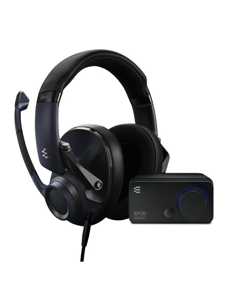 EPOS H6PRO Audio Bundle Auricolare Cablato A Padiglione Giocare Nero, Blu marino