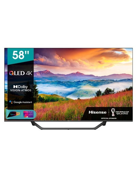 Hisense A72GQ 58A72GQ TV 146,1 cm (57.5") 4K Ultra HD Smart TV Wi-Fi Nero, Grigio