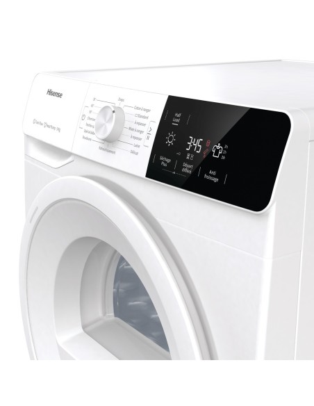 Hisense DHGE901 asciugatrice Libera installazione Caricamento frontale 9 kg A++ Bianco
