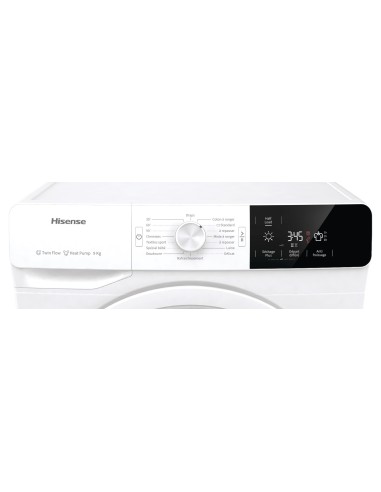 Hisense DHGE901 asciugatrice Libera installazione Caricamento frontale 9 kg A++ Bianco