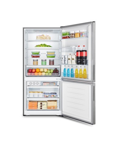 Hisense RB605N4WC2 frigorifero con congelatore Libera installazione 463 L E Acciaio inossidabile