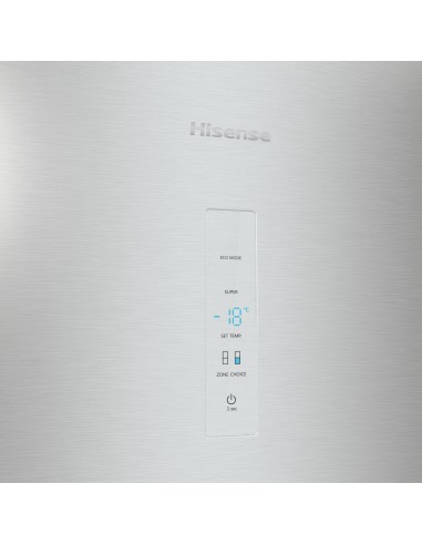 Hisense RB390N4BCE1 frigorifero con congelatore Libera installazione 300 L E Acciaio inossidabile