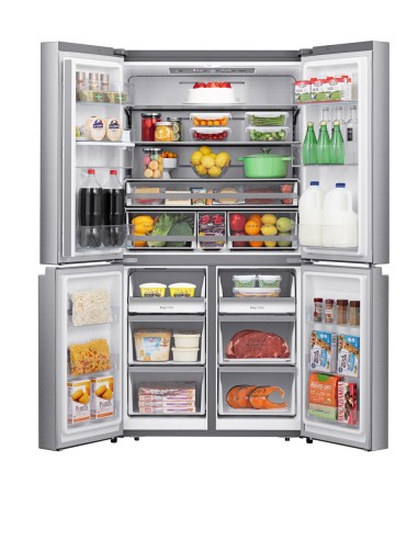 Hisense RQ758N4SWI1 frigorifero side-by-side Libera installazione 579 L E Acciaio inossidabile