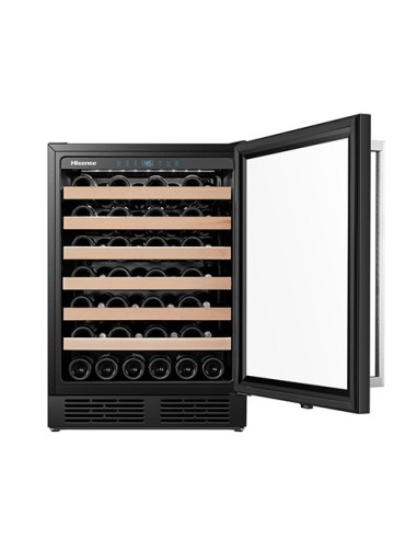 Hisense RW18W4NWLGF cantina vino Cantinetta vino con compressore Libera installazione Nero 54 bottiglia bottiglie