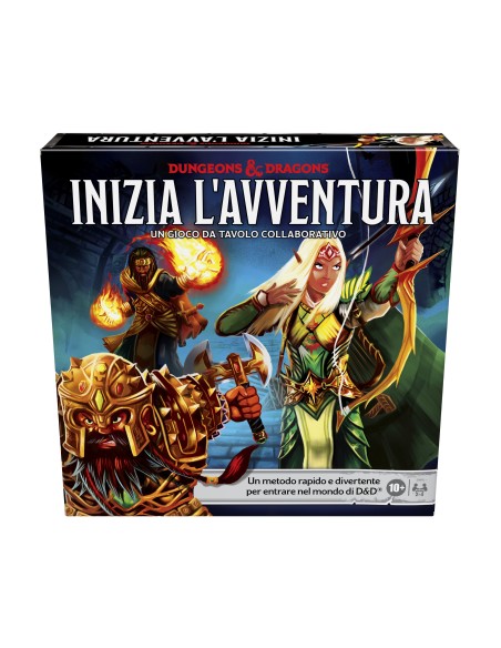 Hasbro Gaming Dungeons & Dragons Inizia L'Avventura, gioco da tavolo cooperativo a tema D&D, per principianti