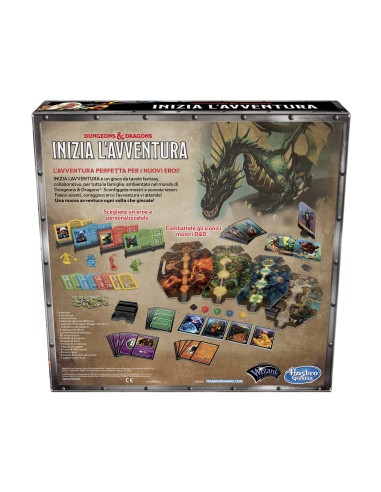 Hasbro Gaming Dungeons & Dragons Inizia L'Avventura, gioco da tavolo cooperativo a tema D&D, per principianti