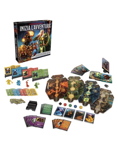 Hasbro Gaming Dungeons & Dragons Inizia L'Avventura, gioco da tavolo cooperativo a tema D&D, per principianti