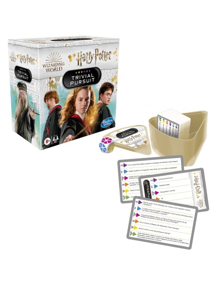 Hasbro Gaming Trivial Pursuit Harry Potter (gioco in scatola, Gaming), sfida trivial in versione compatta per 2 o più