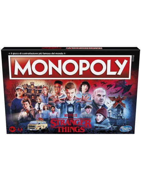 Monopoly - Stranger Things, gioco da tavolo per adulti e adolescenti dai 14 anni in su, da 2 a 6 giocatori, ispirato alla