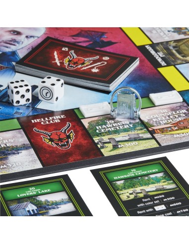 Monopoly - Stranger Things, gioco da tavolo per adulti e adolescenti dai 14 anni in su, da 2 a 6 giocatori, ispirato alla
