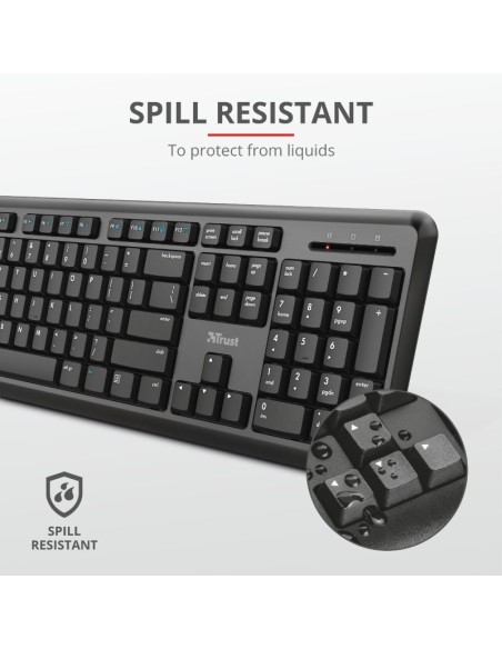 Trust TKM-350 tastiera Mouse incluso RF Wireless QWERTY Italiano Nero