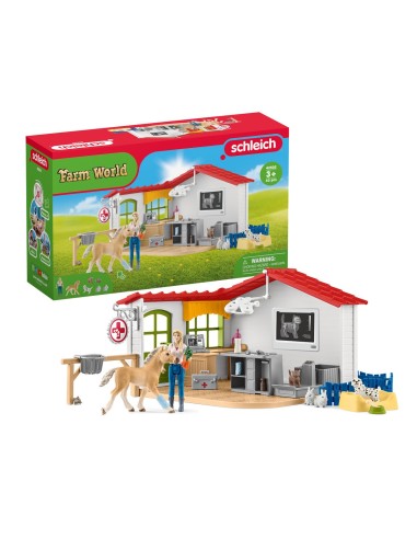 schleich Veterinarian practice with pets