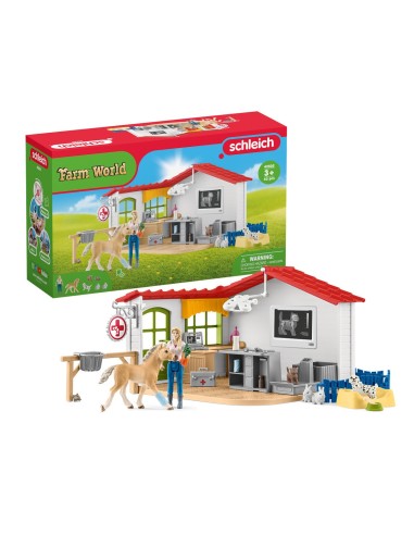 schleich Veterinarian practice with pets