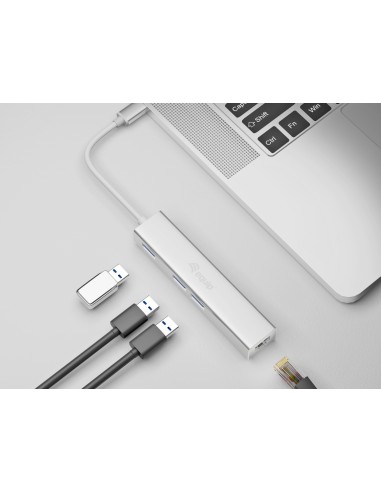 Equip 133481 replicatore di porte e docking station per laptop USB 3.2 Gen 1 (3.1 Gen 1) Type-C Argento