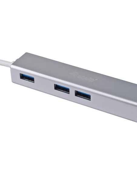 Equip 133481 replicatore di porte e docking station per laptop USB 3.2 Gen 1 (3.1 Gen 1) Type-C Argento