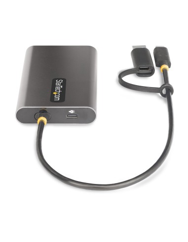 StarTech.com Adattatore da USB-C a HDMI - Convertitore da USB tipo C o A a 2x HDMI per laptop - 4K 60Hz 100W Power Delivery